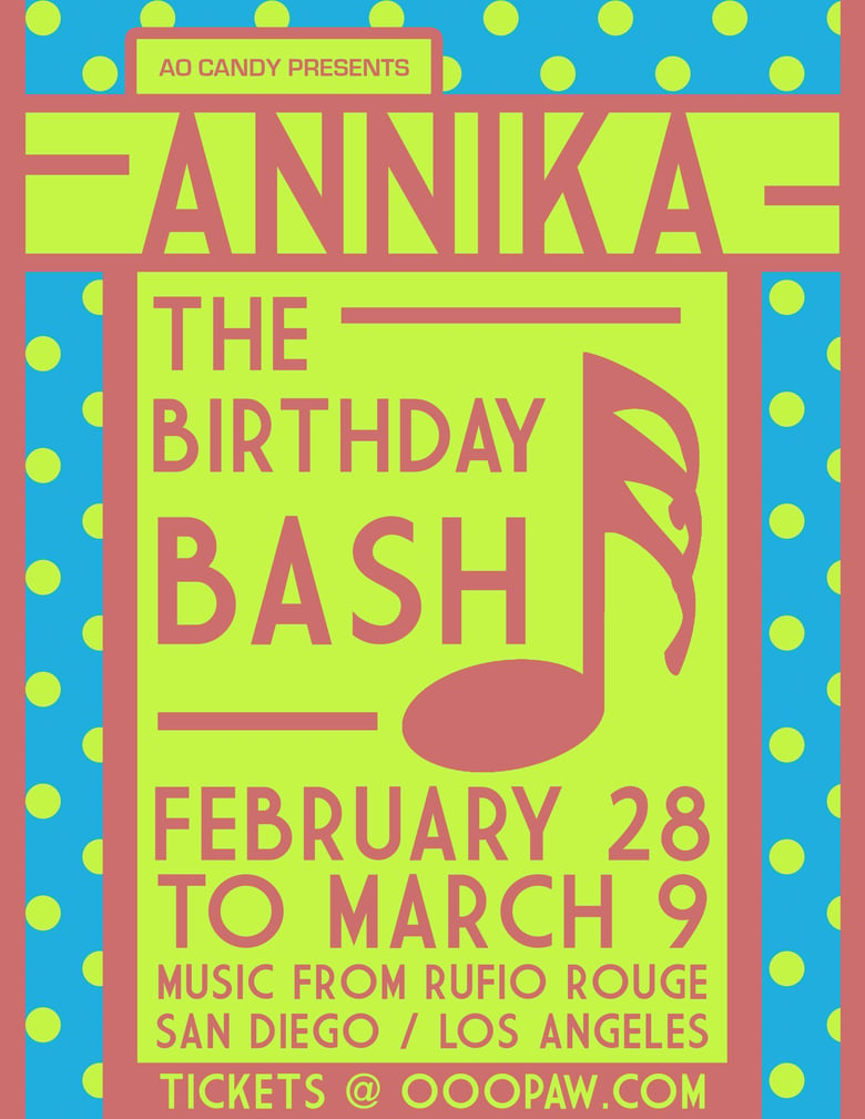 Image of Annika: The Birthday Bash (Friday, February 28)