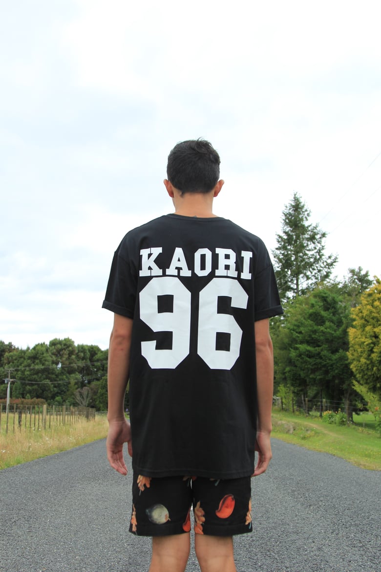 Image of KAORI - BLACK VINYL TEE 