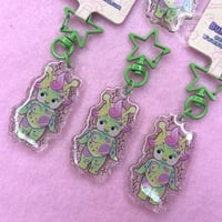 Alien Kewpie Glitter Keyring 