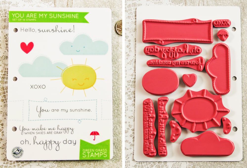 Image of You Are My Sunshine stamps
