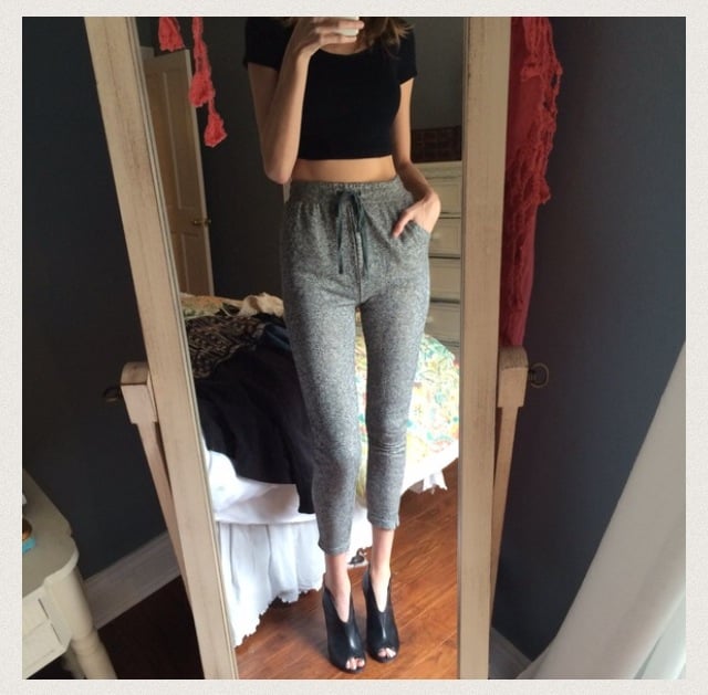 Image of Mink Pink Cropped Sweats