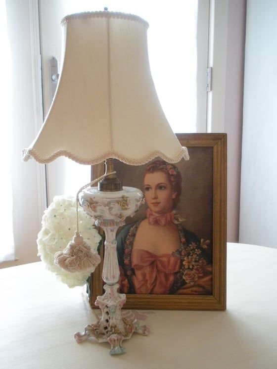 Image of French Porcelain Lamp