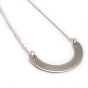 Image of Sterling silver crescent necklace
