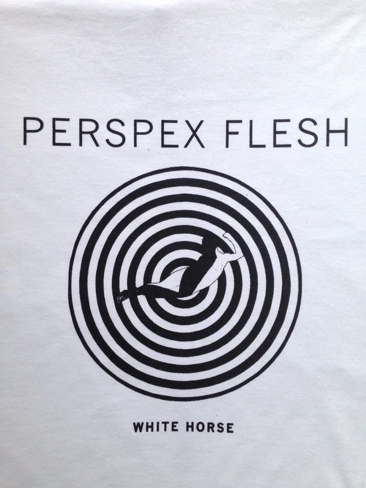 Image of PERSPEX FLESH 'WHITE HORSE' T-shirt