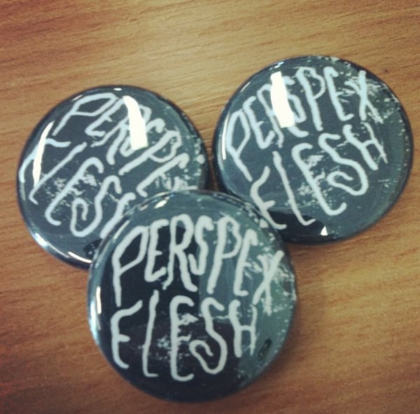 Image of PERSPEX FLESH Pin badge