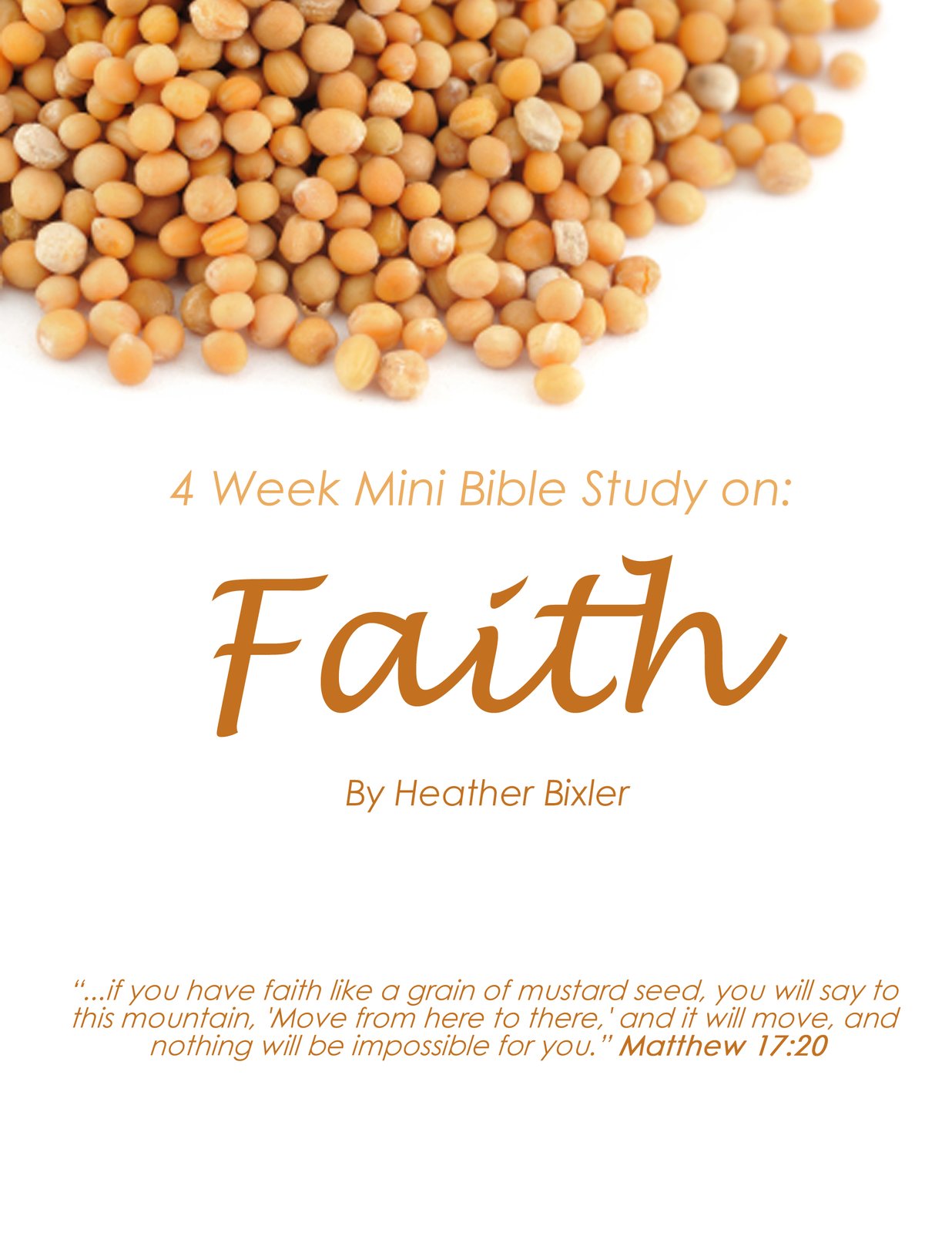 Download Faith - Four Week Mini Bible Study (5 Pack Bundle ...