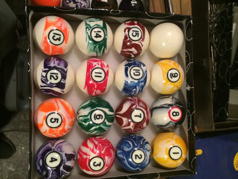 Image of Light Marble Pool Ball
