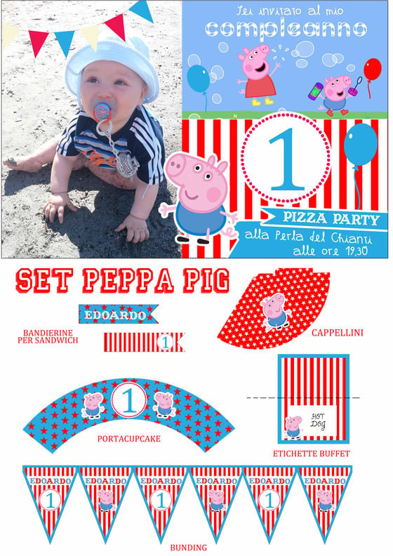 Image of Set compleanno Peppa Pig George