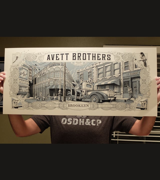 Image of The Avett Brothers Brooklyn 2014-Variant