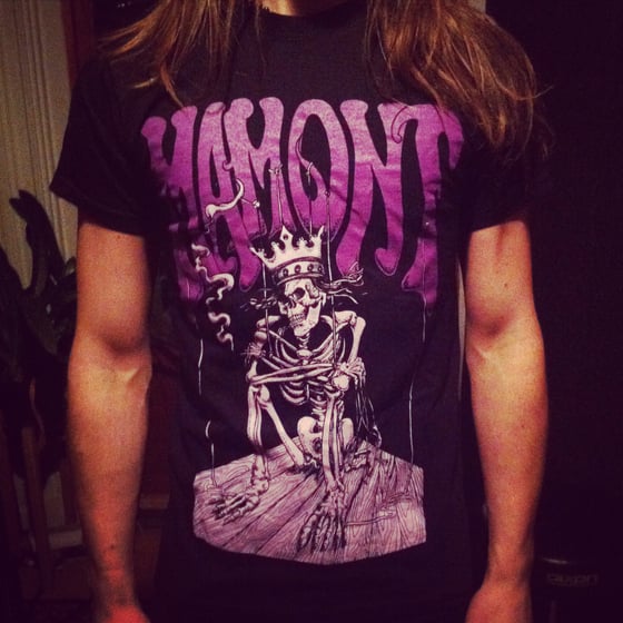 Image of Aztec God T-shirt (Black/Purple)
