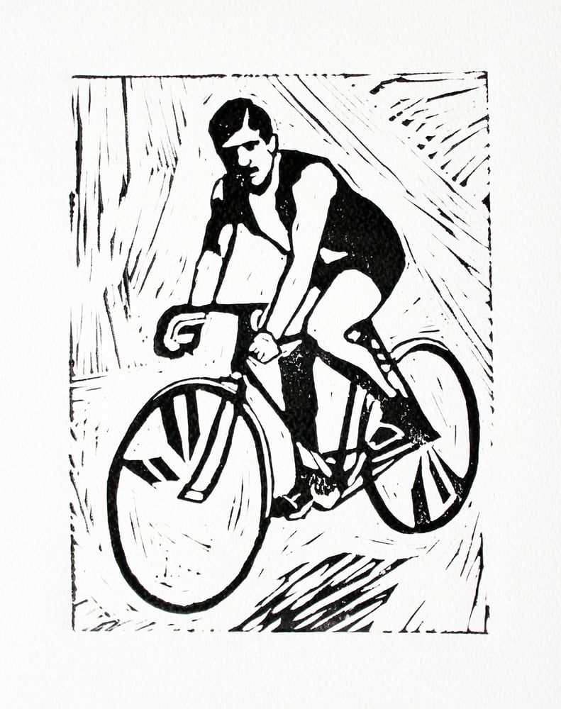 Image of Track cyclist.
