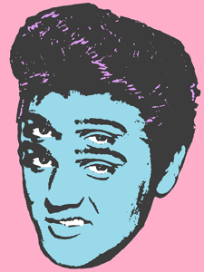Image of Elvis - Blue Suede Face