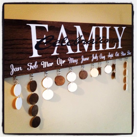 Image of Family Birthday Board