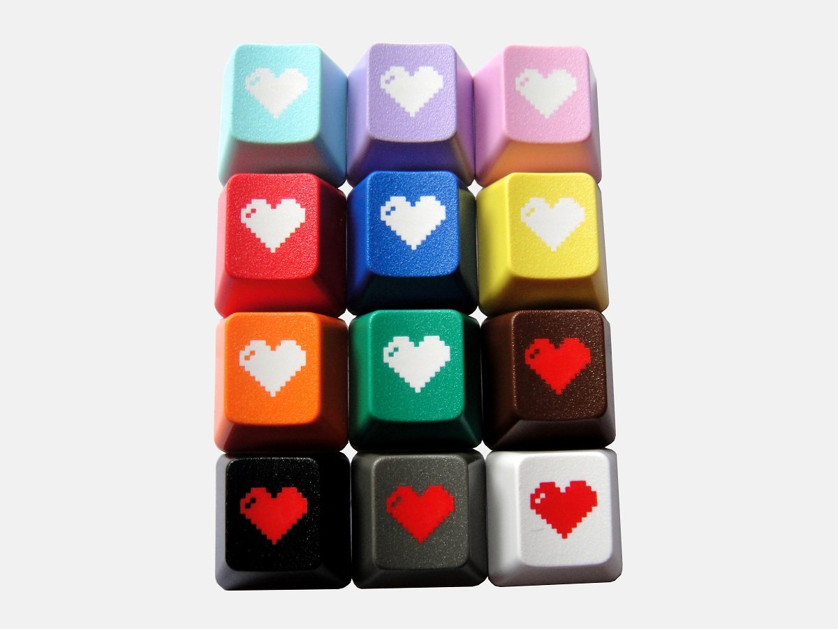 Image of 8-Bit Heart Keycap [SINGLE]