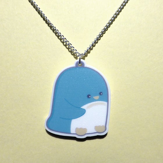 Image of Penguin acrylic charm necklace
