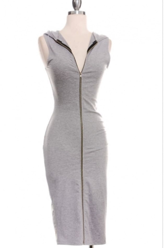 Image of Ladies - Grey Hoody dress