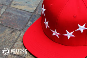 Image of 40 Oz ~ Givenchy ~ Inspired Stars Hat ~ {Red/White} ~ KITH Exclusive 