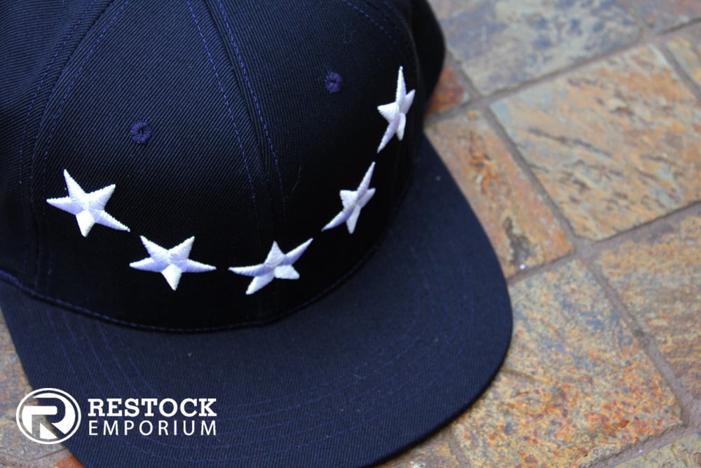 Image of 40 Oz ~ Givenchy ~ Inspired Stars Hat ~ {Navy/White} ~ KITH Exclusive 