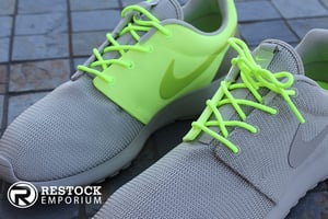 Image of Nike Roshe Run QS “Two-Faced” - Classic Stone & Squadron Green