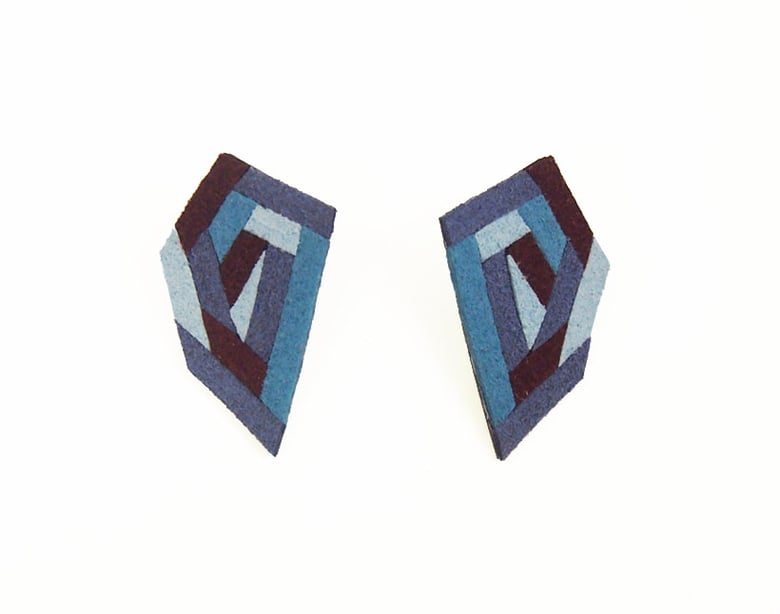 Image of Stud Earrings - blue