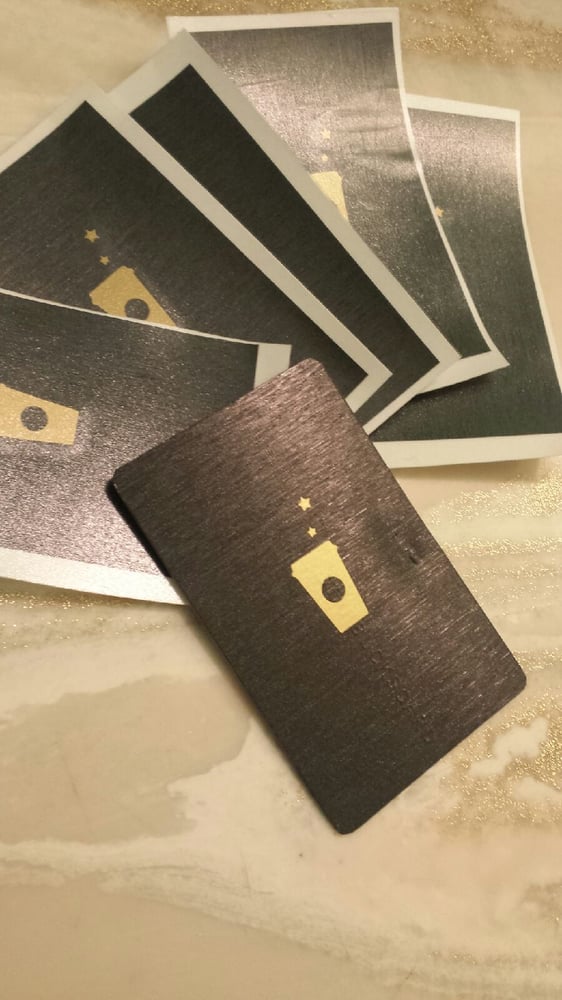 Image of "black is the new gold" card skin