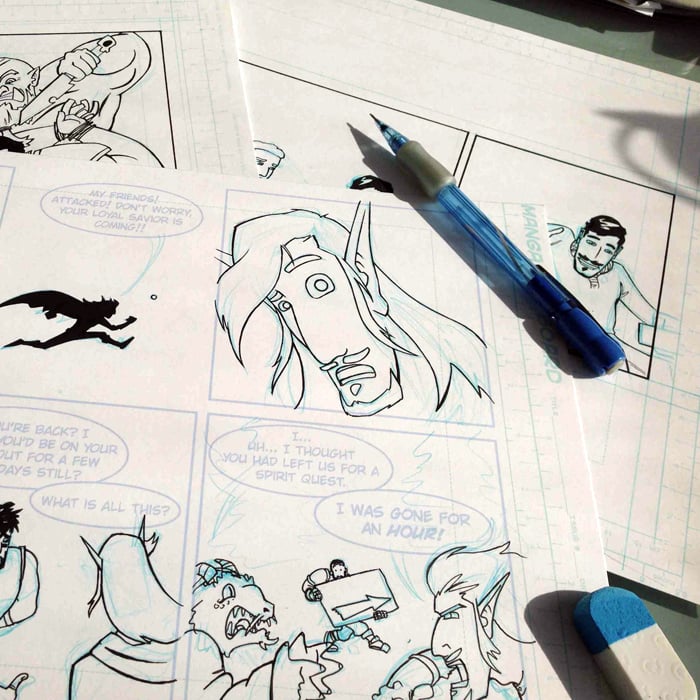Image of Original Comic Art - Webcomic of Your Choice