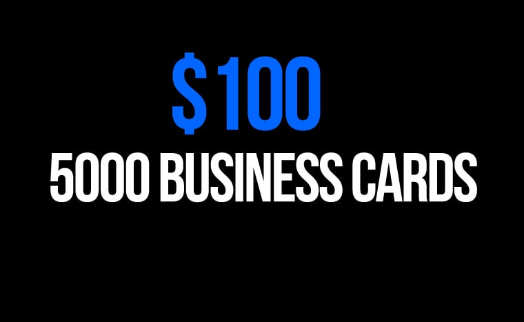Image of 5000 BUSINESS CARDS 