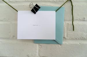 Image of thank you ... {letterpress thank you card}
