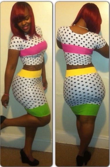 Image of Polka Dot Two Piece Skirt and Top