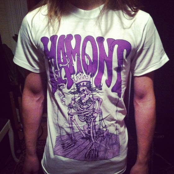Image of Aztec God T-shirt (White/Purple)