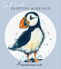 Image 2 of “Fluffy Puffin” Painting Workshop at Retford