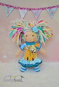 Image of Jake the Dog Outfit for a 12 Inch Skinny Waldorf Doll