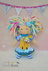 Image of Jake the Dog Outfit for a 12 Inch Skinny Waldorf Doll