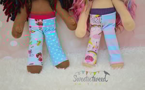 Image of Girly Mismatched Leggings Pack for a 12-14 Inch Waldorf Doll