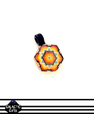 Image of Robin Moore Fire & Ice Colour Scheme Sacred Geometry Pendant 