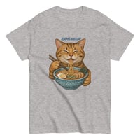 Image 6 of Unisex classic tee, Ramenator Cat T-Shirt | Funny Ramen Cat Graphic Tee