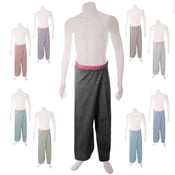 Image of Medium Weight Pin Stripe Cotton Thai Fisherman Pants 