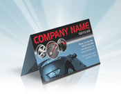 Image of 1000 4/4 DESIGN AND PRINT 2 SIDED FOLDED BUSINESS CARDS
