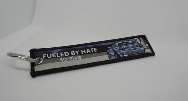 Image of Fueled by hate Jet tag