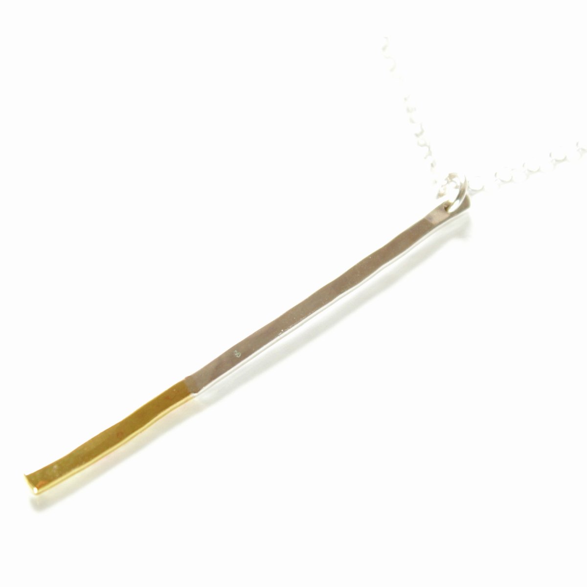 Image of Long hammered stick pendant