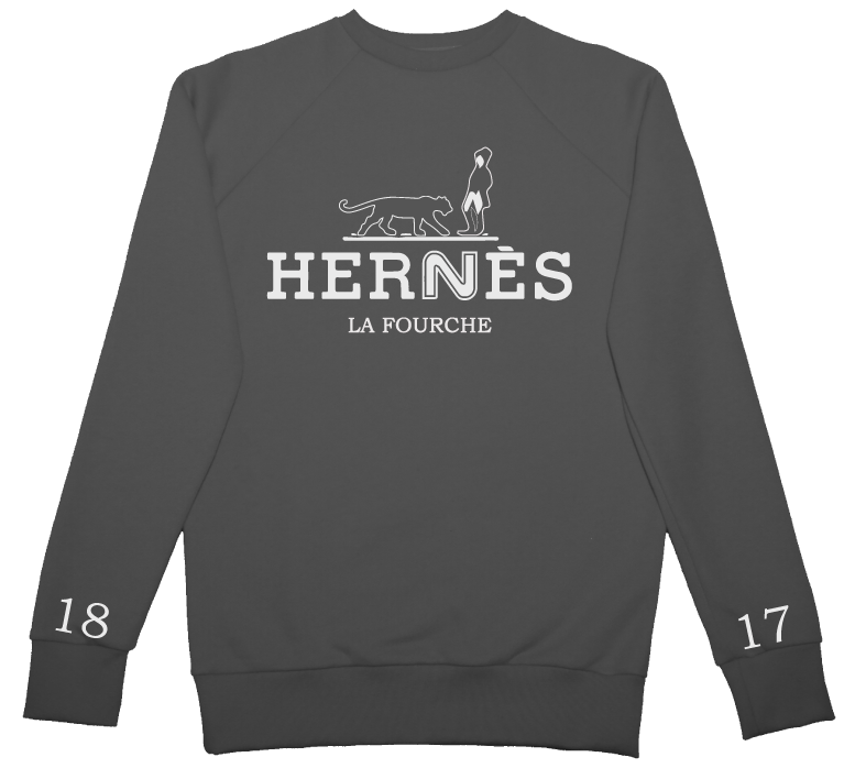 Image of CREWNECK RAGLAN #HERNES