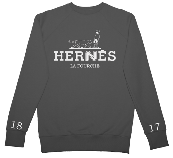 Image of CREWNECK RAGLAN #HERNES