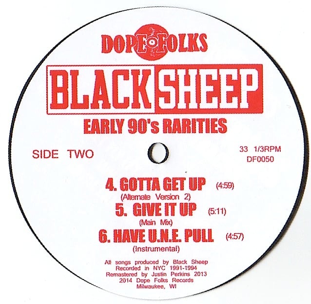 【中古】「非常に良い」［CD］Black Sheep Dope Folks Records — BLACK SHEEP (BLACK VINYL) 