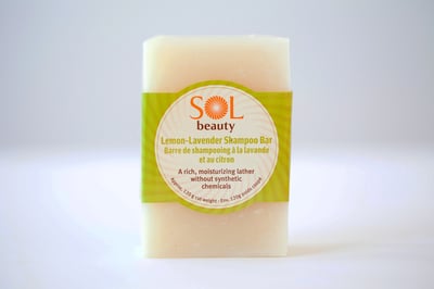 Lemon Lavender Shampoo Bar - Sol  Beauty