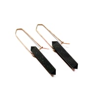 Image 1 of Black Shale Point Earrings