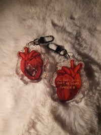 Image 2 of Anatomical heart shaker keychain (LAST STOCK)