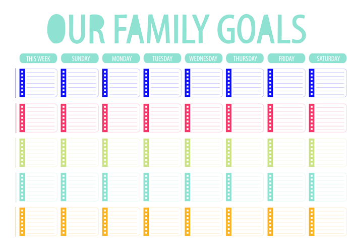 Family Goal Chart / bits of pretty