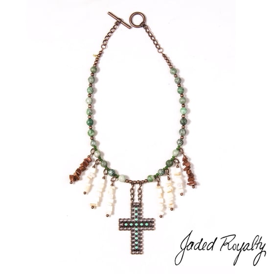 Image of Hail Mary Necklace - Green 