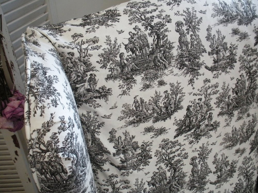 Image of Toile Wing Chairs