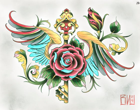 Image of Winged Rose